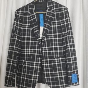 Urban outfitters plaid suit jacket